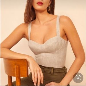 Reformation Libra linen top